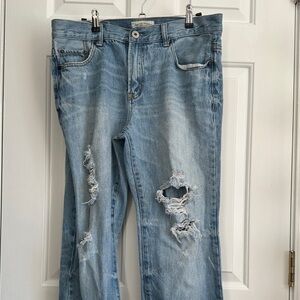 Aeropostale Men's Bootcut Jeans in Light Blue - 33/32